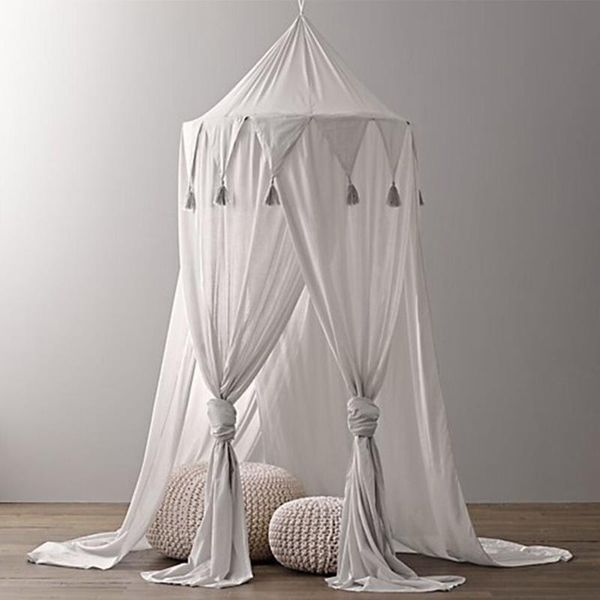

mosquito tent net bed canopy tulle yarn play bedding round dome netting curtain baby kids room decoration