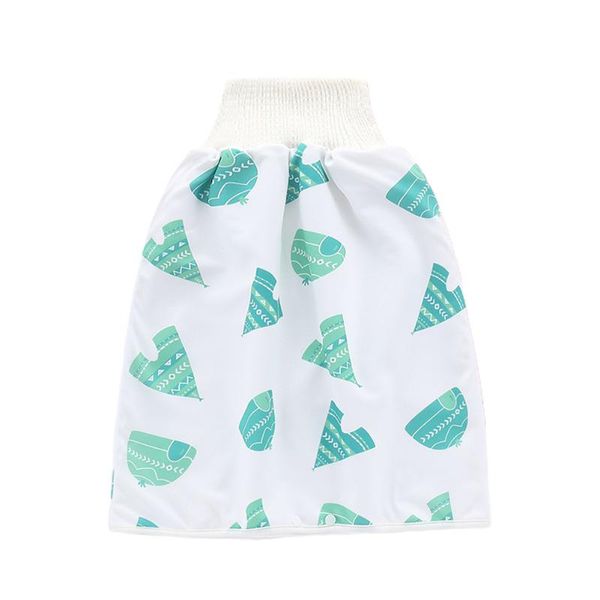 

cloth diapers high waist easy clean non slip printed children diaper skirt absorbent training breathable leak-proof baby washable waterproof