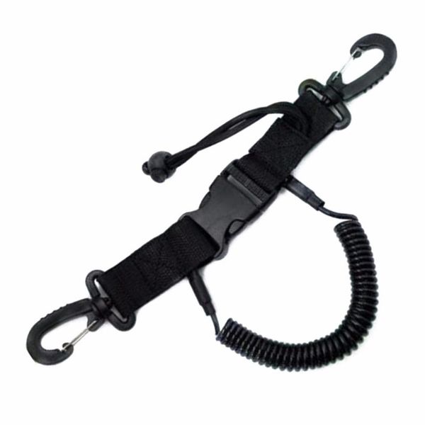 

pool & accessories 1pcs camera spring lanyard with quick release buckle clips underwater dive swimming anti-lost safety rope