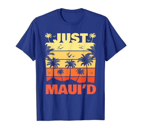 

just maui'd maui hawaii t-shirt vocation gift, White;black