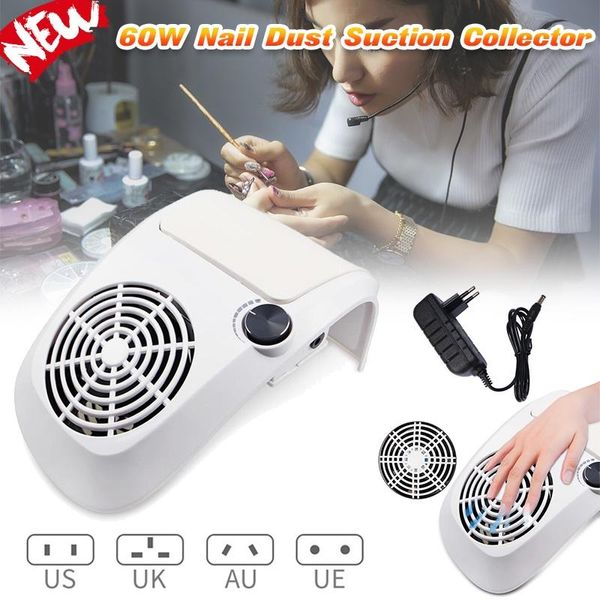 

nail drill & accessories 60w powerful dust suction collector vacuum cleaner professional manicure machine with bag art salon equipment