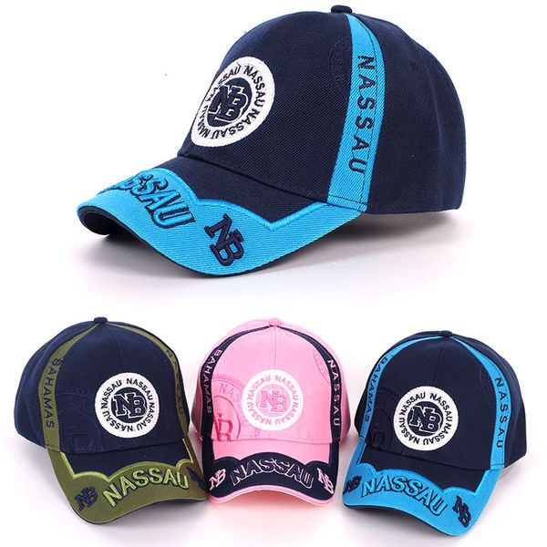 

new cap with children's embroidery round outdoor men's baseball a679, Blue;gray