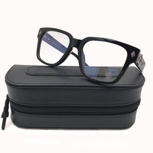 

70% off online store fashion plate large frame glasses men and women personality myopia art trend optical lens uktv, White;black