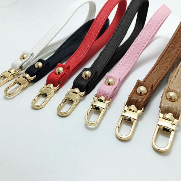 

bag parts & accessories fashion women pu leather shoulder strap handles replacement purse handle for handbag belts, Black