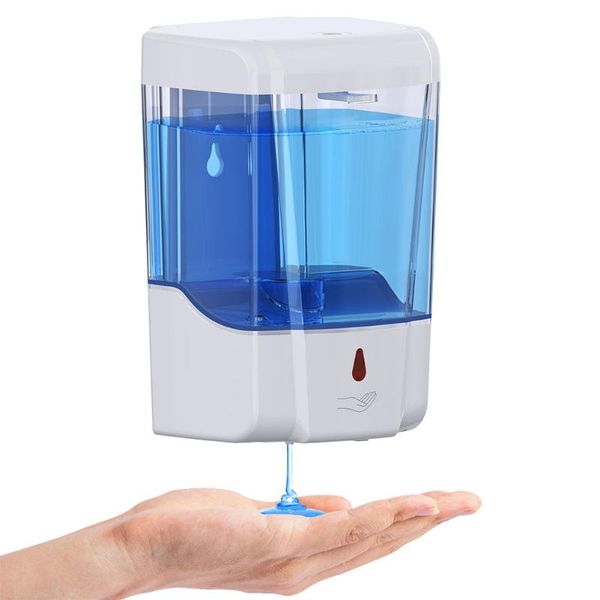 

liquid soap dispenser 700ml wall-mount automatic pump infrared smart sensor touchless shampoo dispensers