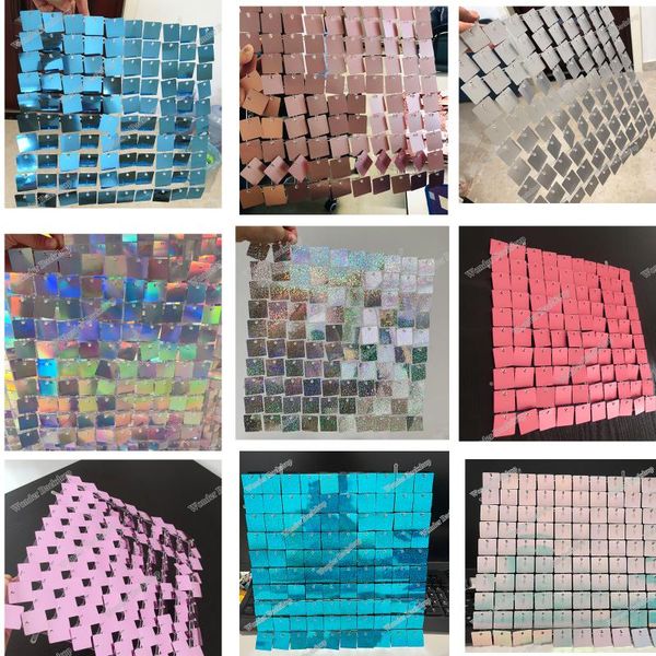 

party decoration 30cmx30cm 3d sequin wall panel mirror wedding backdrop girls or boys birthday decor