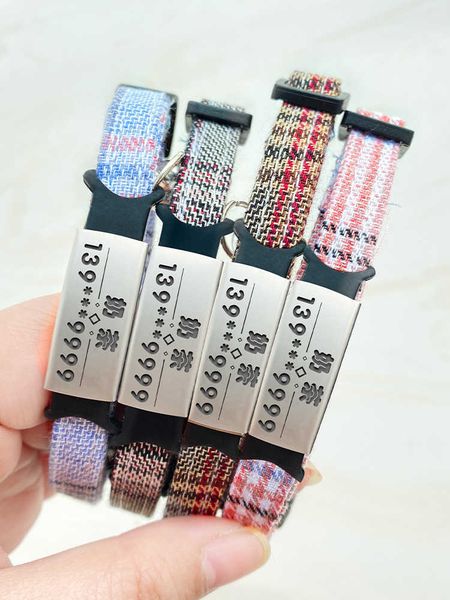 

factory pet collar thousand bird lattice dog tag cat safety buckle neck jewelry necklace