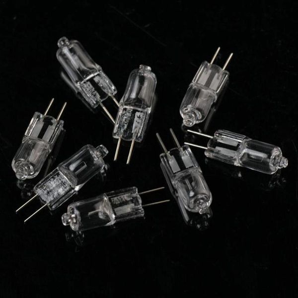 Minchações leves 1pcs/10pcs lâmpada de halogênio transparente G4 12V 20W 2900K Microscópio branco LED HAX S4Q9