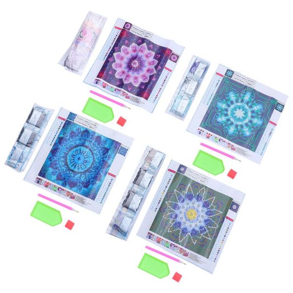 

paintings 4 sets diy diamond art painting set flower mandala wall kit