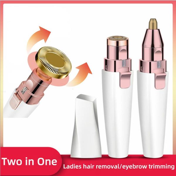

electric eyebrow clipper women shaver painless armpit hair removal device automatic female bikini trimmer knife scraper 2 in 1 nose & ear tr