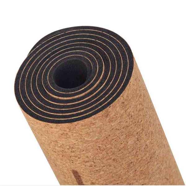 

exercise rubber eco friendly custom design wood soft yoga mat cork