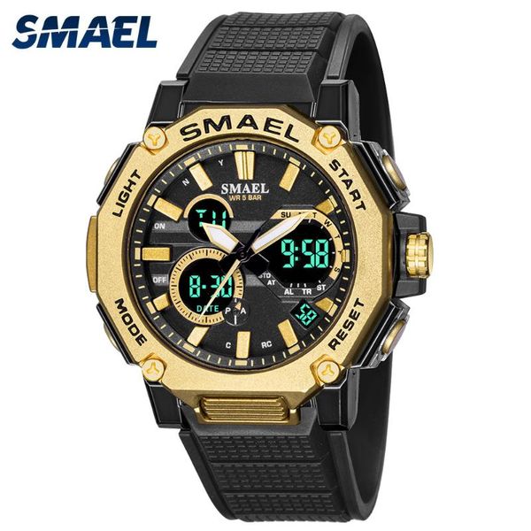 Orologi da polso Smael Digital Men Military Watch 50m impermeabile orologio da polso a LED QUILZO Sport Sport maschio orologi Relogios Masculino