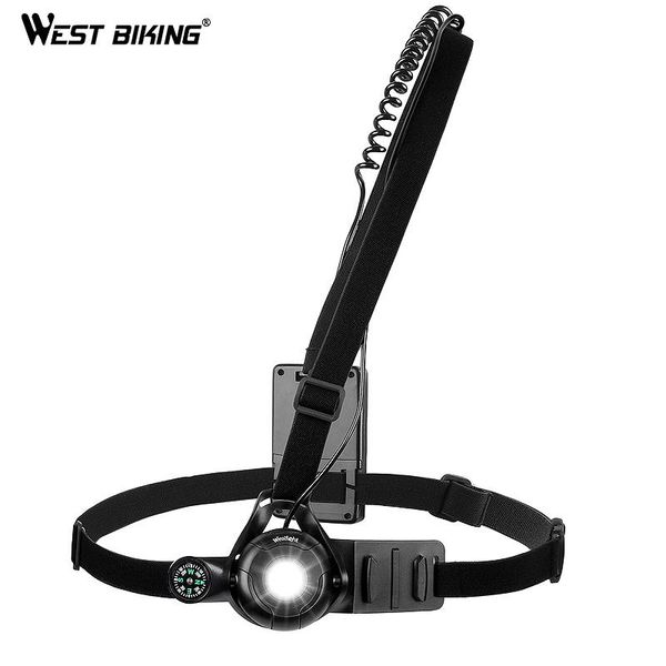 

outdoor night running lights led chest light back warning with rechargeable battery for camping bicycle bike