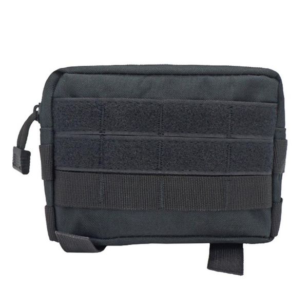 

nylon mini molle modular utility pouch attachment waist phone bag (black) outdoor bags