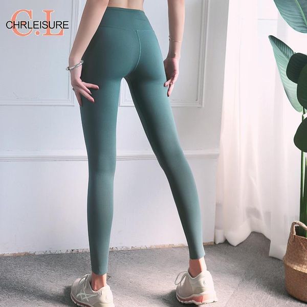 

women's leggings chrleisure woman's bodybuding skinny breathable high waist seamless women workout push up, Black