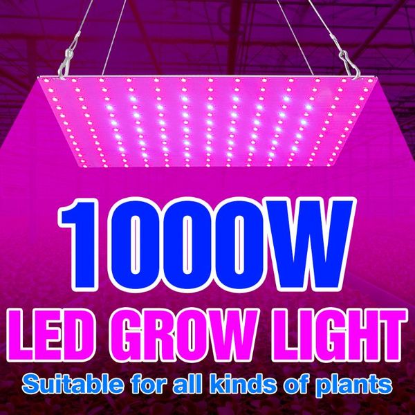Wachstumslichter 1000 W Vollspektrum-LED-Pflanzenlicht 220 V Blumenwachstumsbeleuchtung 1500 W Phytolampen für Sämlinge Fito-Lampen Hydrokulturzelt
