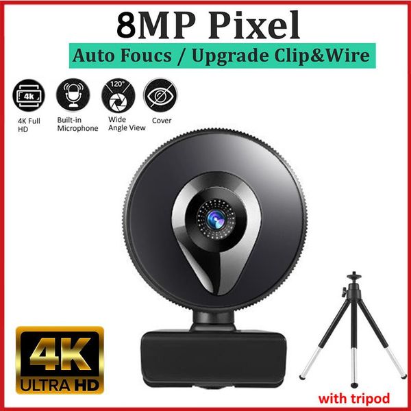 

webcams webcam 4k autofoucs web camera 1080p computer usb 2k full webcamera with microphone privacy cover for youtobe
