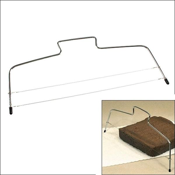 

baking & pastry tools adjustable wire cake slicer leveler stainless steel slices