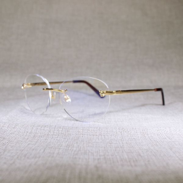 

designer finger luipaard style random sunglasses men square shadow metals frame clear glass women for beaching eyewear, White;black