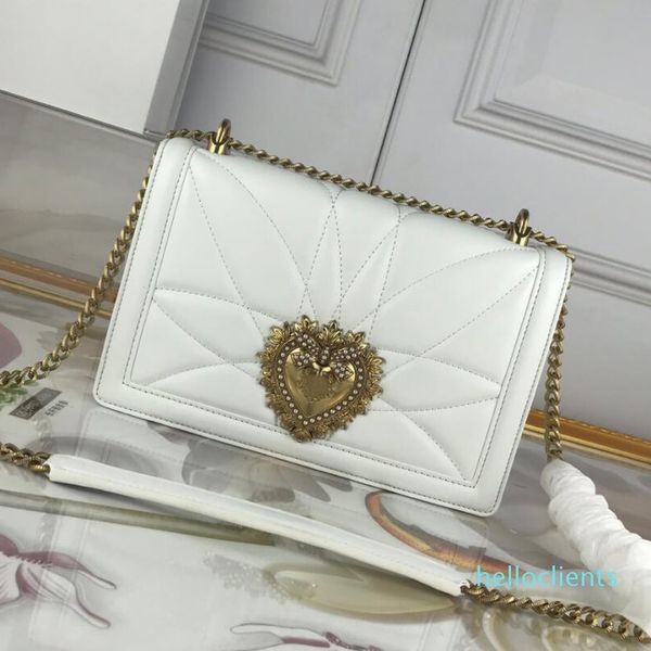 

Crossbody Bag Handbag Evening Flap Messenger Bags Genuine Leather Jewelry Heart Flip Purse Chain Shoulder Strap Top Quality, Box