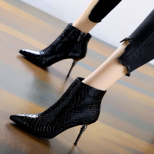 

boots well sharp high 2021 winter side women's, Black