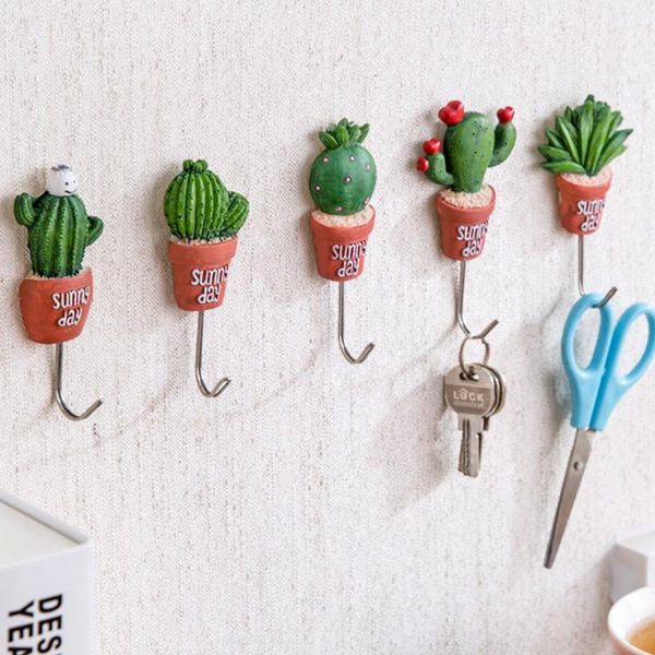 

hooks & rails hook cactus shape strong stainless steel door wall hangers suction heavy load rack cup sucker for kitchen bathroom