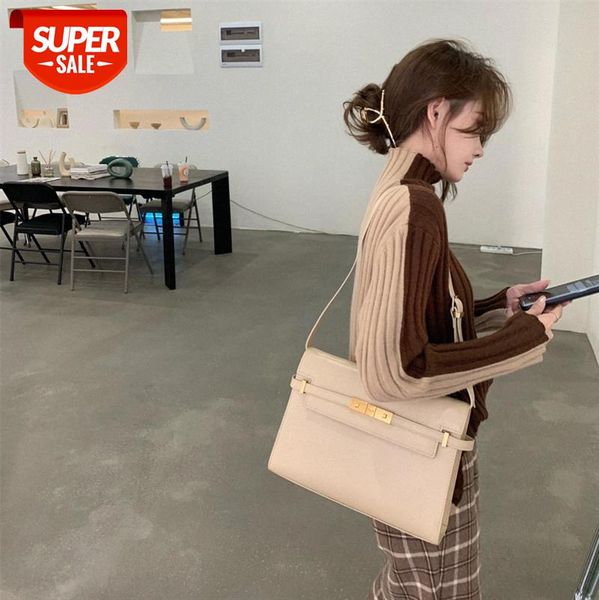 

[alps] appearance practical sweater women knitting two-color positive and negative wear collar bottoming shirt tide net red with #zv60, White