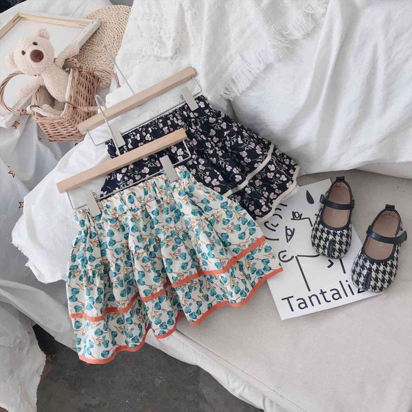 

spring arrival girls fashion womens skirt floral kids korean design, Blue