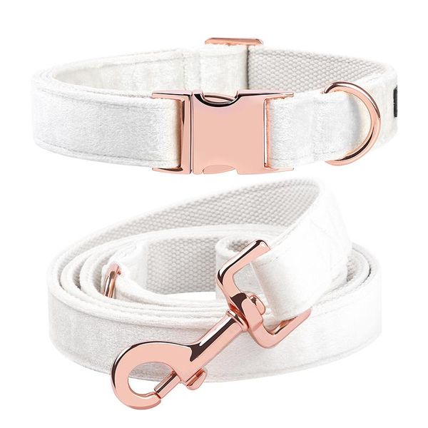 

dog collars & leashes unique style paws velvet cat collar white adjustable and leash set