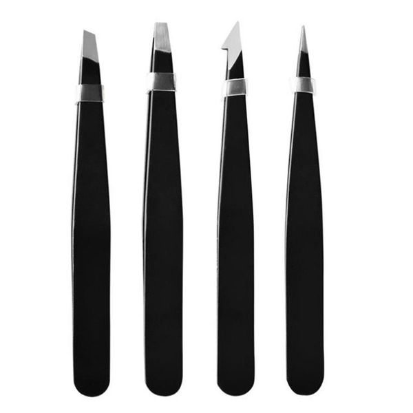 

eyelash curler 20pcs tweezers eyebrow tweezer set stainless professional eye lashes extension tongs scissors cosmetic tools