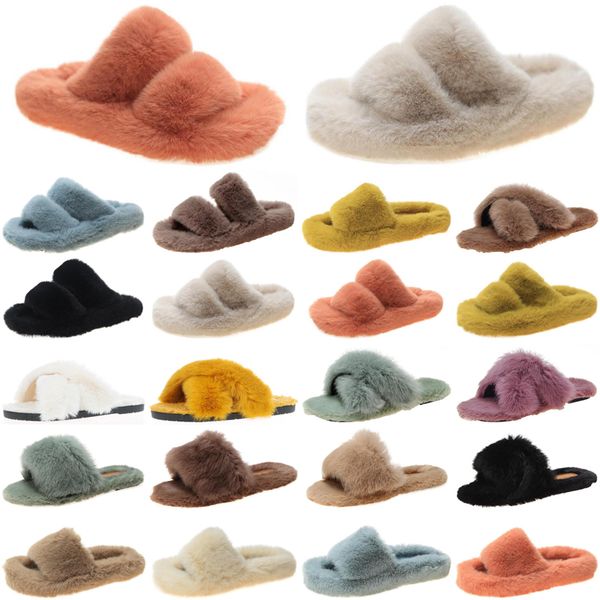 

2021 luxury women slides slippers shoes womens comfortable loafer black yellow slide slipper flat flip flops size 35-40 color26