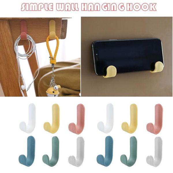 

hooks & rails wall-mounted non-perforated kitchen behind the door hooks, clothes seamless for bathroom office