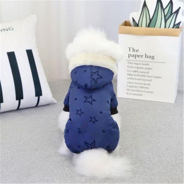 

dog jumpsuits big jacket fur hoodie four legs jumpsuit windproof pet supplies costume clothes apparel