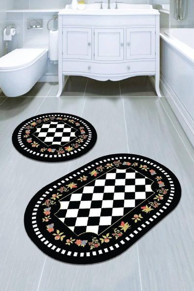 

50x80 - 50x50 digital bath mat set for closet 2 bs072 mats