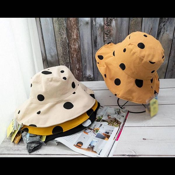 

bucket hat 2in1 reversible summer sun ladies upf 50+protection cap spot print wide brim hats, Blue;gray