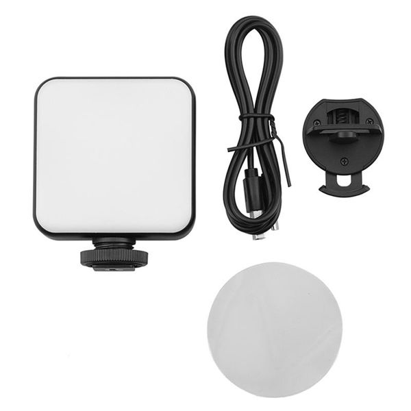 

flash heads 64led 6w mini video light 2000mah 2500-5600k zoom lighting pographic bright meeting, live vlog fill