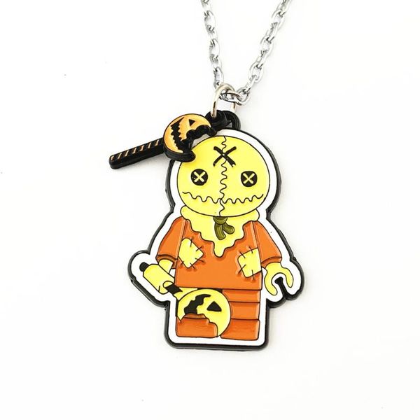 

20pcs a lot horror necklace hrdhrjaa01 pendant necklaces, Silver