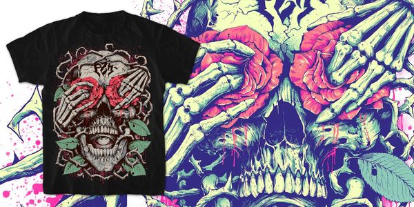

men's t-shirts skull hip hop 3d shirts horror o-neck t-shirt summer fashion boys clothing large size street, White;black