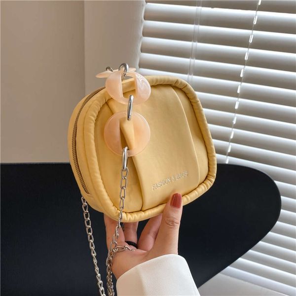 

women's bag 2021 autumn mini solid fashion chain menger net red foreign style mouth