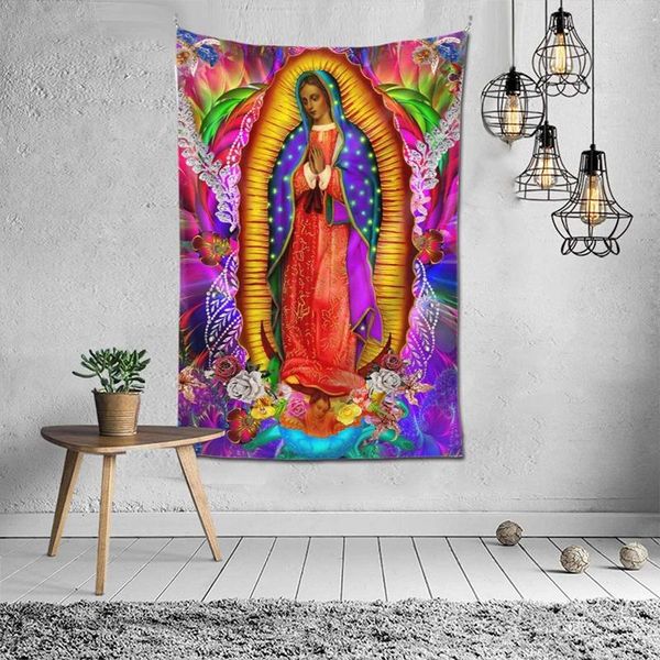 

tapestries our lady of guadalupe fun wall-mounted romantic