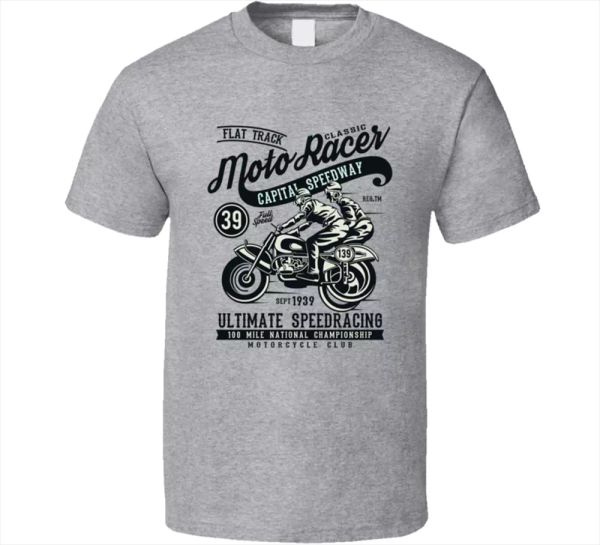 

motor racer classic american fighter motorcycle racing legend sport t shirt new, White;black