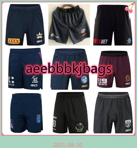 

2021 fans version nrl rugby league jerseys 20 21 melbourne storm parramatta eels short shorts brisbane broncos warriors nsw 3xl penrith pant, Black;white