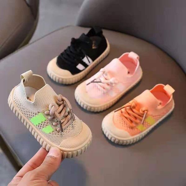 

first walkers fashion knitted children shoes boys small baby striped sneakers girls spring autumn casual toddler kids sport e08111