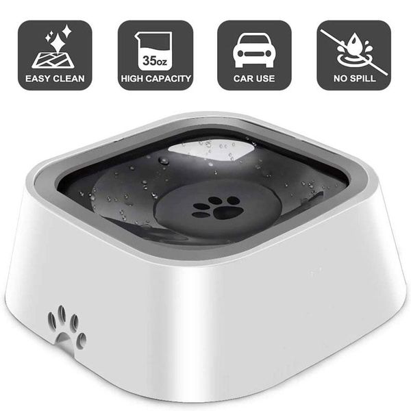 

dog bowls & feeders bowl pet water no-spill slow feeder vehicle carried dispenser 35oz