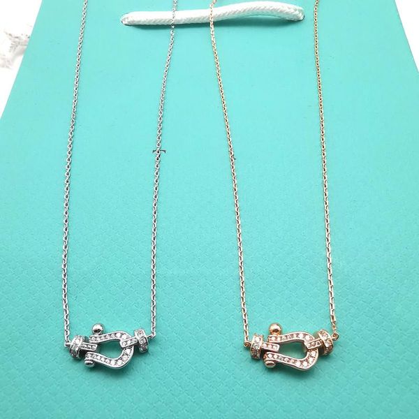 

chains 925 sterling silver fashion necklace, luxury 1:1 brand jewelry, suitable for women's party, fred necklace