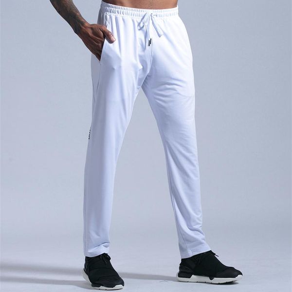 

running pants gym men breathable loose white sport training sportswear elastic trousers joggers jogging, Black;blue