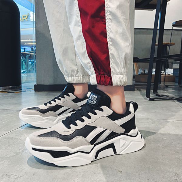 

mens fashion casual shoes high breathable sneakers shoes for men lace up black platform shoes zapatillas hombre casual
