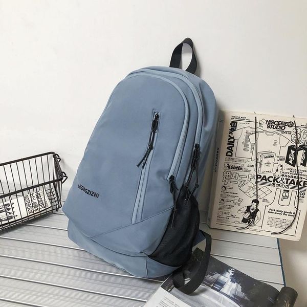 

backpack women female college solid color casual men preppy style student school bags for teenage girls 2021 travel laptop
