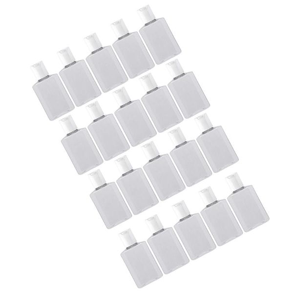 

storage bottles & jars 20pcs/set 80ml makeup empty plastic bottle transparent liquid sanitizer cosmetic containers