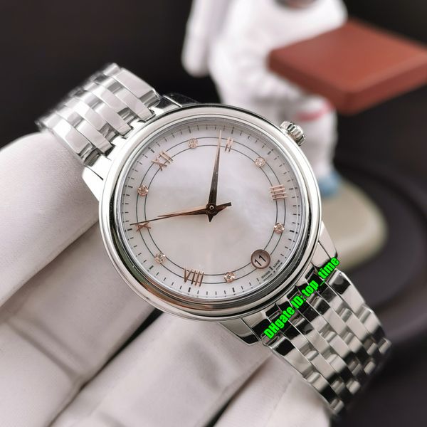 

11 styles watches uvs 32.7mm eta2892 automatic womens watch 424.10.33.20.55.002 mother of pearl dial stainless steel bracelet ladies wristwa, Slivery;brown